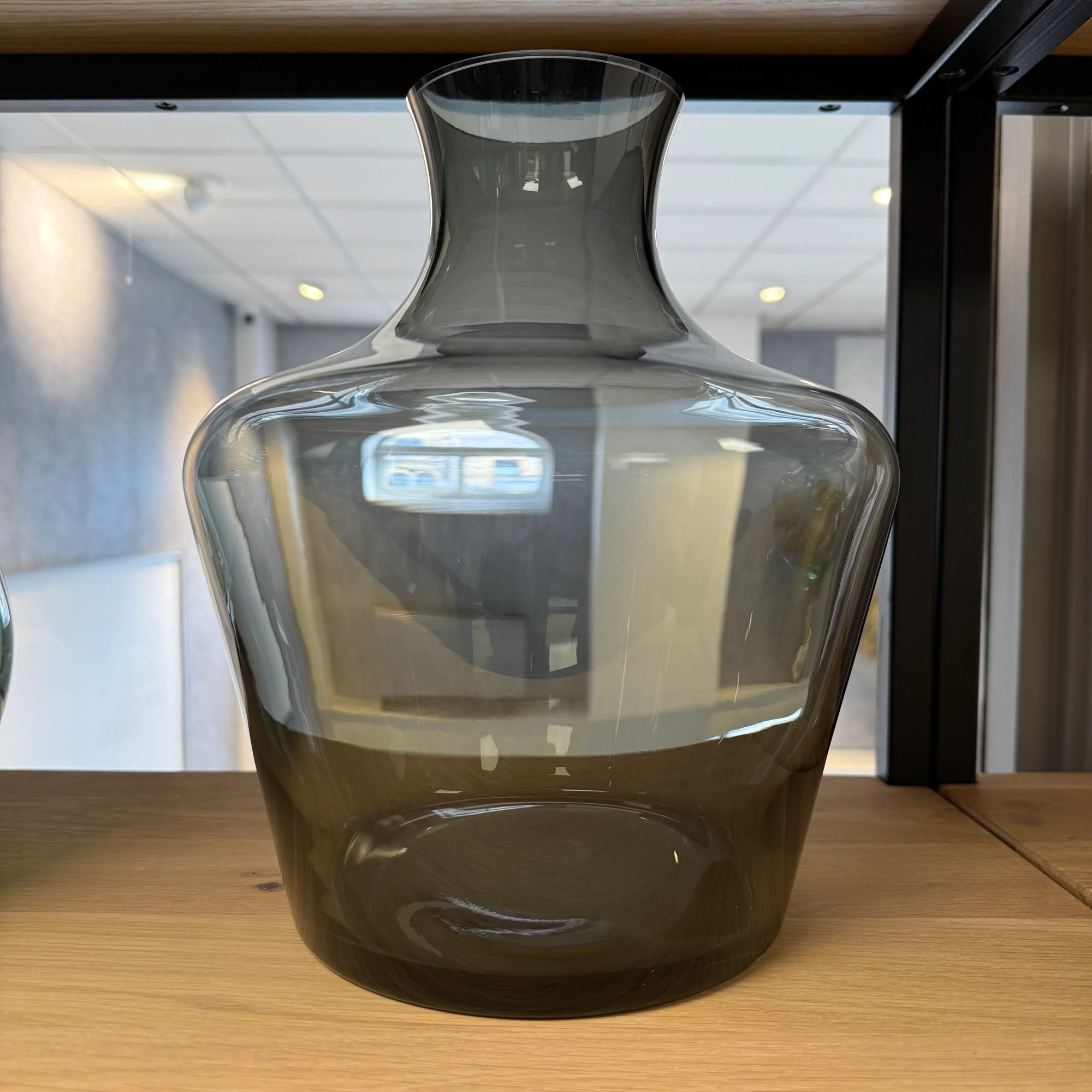 Grey Tonal Glass Vase - Ex Display 1 Only