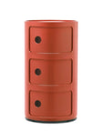 Kartell Componibili New Colors Modular Orange Storage Unit | 3 doors