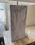 Marble Block Effect Table Lamp With Shade Ex-display - 1 Only