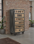 Soho 6-Drawer Tall Chest on Wheels