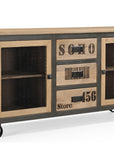Soho 3 Drawer 2 Door Sideboard with Grill Door