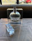 Large Flat Crystal Refillable Perfume Bottle Ex-display - 1 Only