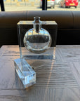 Large Flat Crystal Refillable Perfume Bottle Ex-display - 1 Only