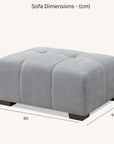 Aluxo Leonard Left Hand Corner Group in Cloudy Grey Boucle