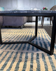 Libra Interiors Shoreditch Black Grey Travisso Coffee Table - Ex Display