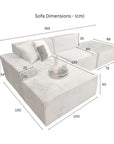 Atlanta Modula Sofa - Corner Combination