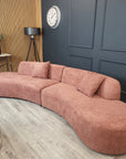 Miami Curved Cinema Boucle Sofa