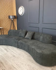 Miami Curved Cinema Boucle Sofa