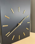 Matt Black Simplistic Clock Ex-display - 1 Only