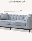 Aluxo Cooper 3 Seater Sofa in Dolphin Boucle