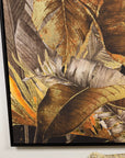 Tropical Palms Canvas Foil Ex Display - 1 Only