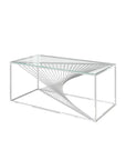 Torelli Abstract Clear Glass Coffee Table
