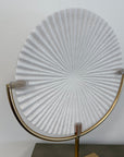 Small White Disc On Stand - Ex Display 1 Only