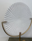 Small White Disc On Stand - Ex Display 1 Only