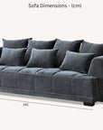 Aluxo Gramercy Group in Steel Velvet