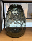 Smoke Dimpled Effect Vase - Ex Display 2 Only