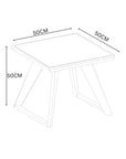 Sorrento Grey Ceramic Side Table 6689