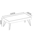 Viking White Ceramic Coffee Table VIK-6580