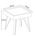 Viking White Ceramic Side Table VIK-6597