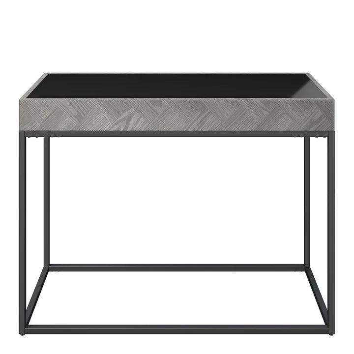 Torelli Ebony Black Glass Console Table