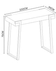 Alpina Grey Marble Effect Console Table ALP-6504