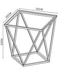 Pirlo Smoked Glass Side Table PIR-2926