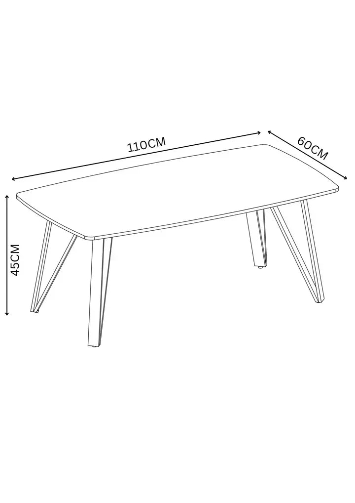 Riviera Grey Ceramic Coffee Table RIV-6757