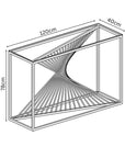 Torelli Abstract Clear Glass Console Table