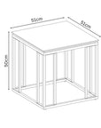Torelli Capri Grey Ceramic Side Table CAP-6658