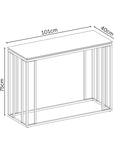 Torelli Capri Grey Ceramic Console Table CAP-6665