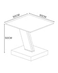Sparta Matte Grey Ceramic Side Table SPA-5910