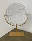Small White Disc On Stand - Ex Display 1 Only