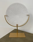 Small White Disc On Stand - Ex Display 1 Only