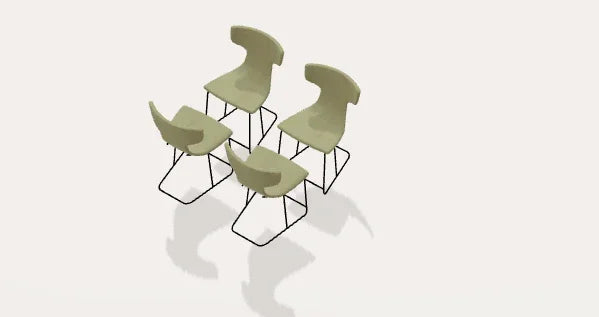 Fama Marlon Stool and Chair