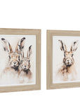 Woodland Whiskers Framed Canvas Set of 2