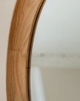 Copenhagen Pebble Mirror Oak