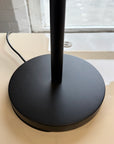Glass Ball And Black Metal Table Lamp Ex Display - 1 Only