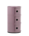 Kartell Componibili New Colors Modular Mauve Storage Unit  | 3 doors