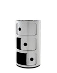 Kartell Componibili Chrome Storage Unit 3 doors