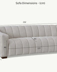 Aluxo Astoria 3 Seater Sofa in Iron Boucle Fabric
