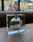 Large Flat Crystal Refillable Perfume Bottle Ex-display - 1 Only