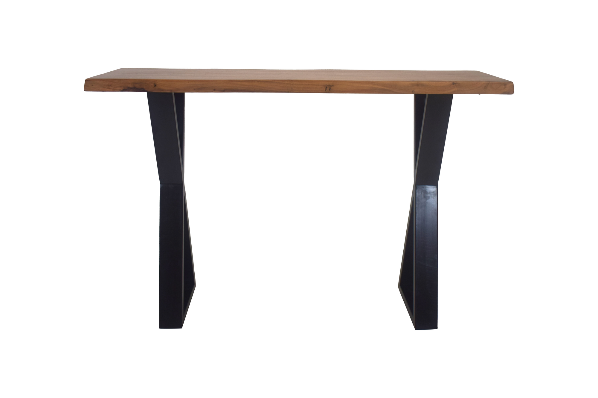Taylor Creative Living Live Edge Console Table Natural Finish (X-Leg)
