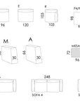 Fama Klee Fabric Modular Sofa