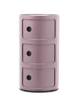Kartell Componibili New Colors Modular Mauve Storage Unit  | 3 doors
