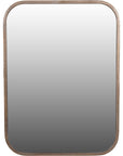 Belvedere Aged Gold Rectangular Mirror 102x76cm