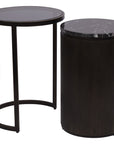 Belvedere Black Set of 2 Nesting Side Tables