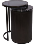 Belvedere Black Set of 2 Nesting Side Tables
