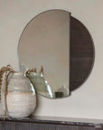 Belvedere Black Wall Mirror 90cm