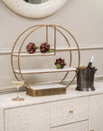 Belvedere Aged Gold Multi Tier Stand Large