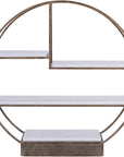 Belvedere Aged Gold Multi Tier Stand Large